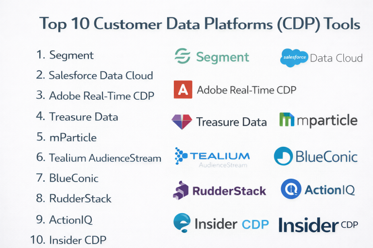 Top 10 Customer Data Platforms (CDP): Features, Pros, Cons & Comparison ...