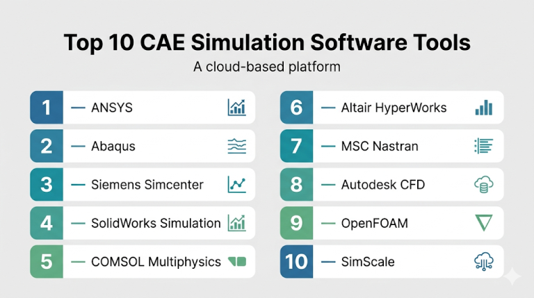 Top 10 CAE Simulation Software: Features, Pros, Cons & Comparison ...