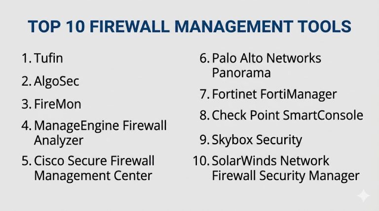 Top 10 Firewall Management Tools: Features, Pros, Cons & Comparison ...