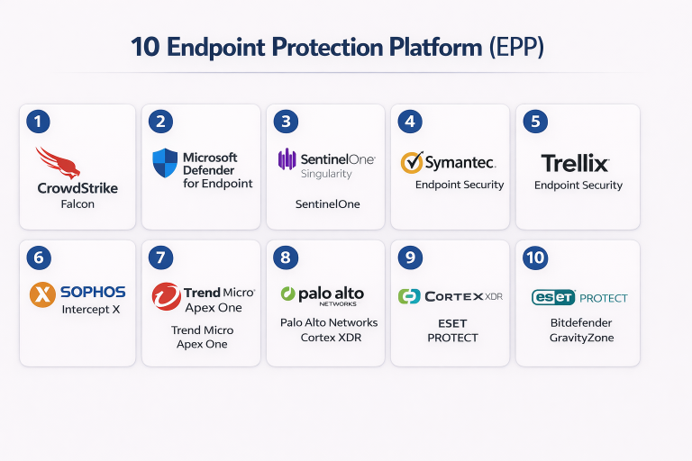 Top 10 Endpoint Protection Platforms (EPP): Features, Pros, Cons ...