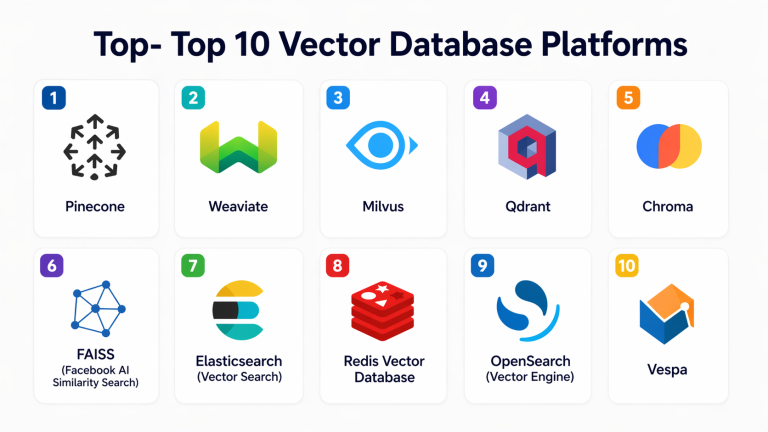 System Platform Database Top 10 Vector Database Platforms: Features, Pros, Cons & Comparison ...