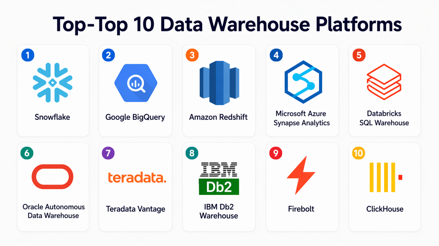 Data Set Platform Top 10 Data Warehouse Platforms: Features, Pros, Cons & Comparison ...