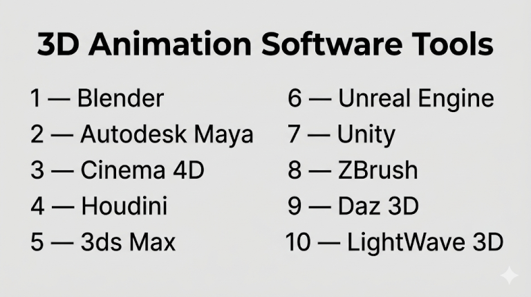 Top 10 3D Animation Software: Features, Pros, Cons & Comparison ...