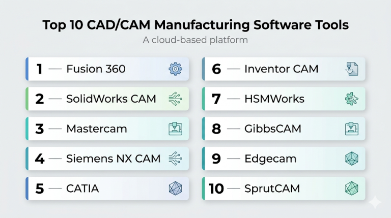Top 10 CAD/CAM Manufacturing Software: Features, Pros, Cons ...