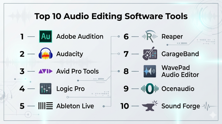 Top 10 Audio Editing Software Features, Pros, Cons & Comparison ...