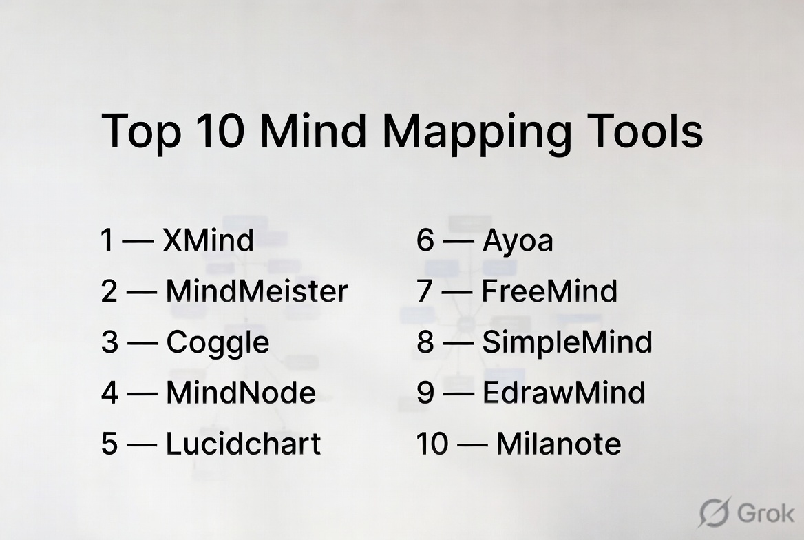 Top 10 Mind Mapping Tools: Features, Pros, Cons & Comparison – Stocks ...