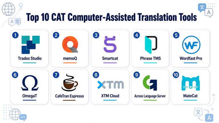 Translation Computer Assistedtools Top 10 CAT Computer-Assisted Translation Tools: Features, Pros, Cons ...