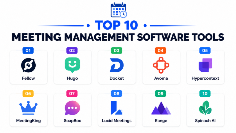 Top 10 Meeting Management Software Features, Pros, Cons & Comparison ...